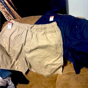 2 brand new pair of Basic Edition casual shorts with draw strings size XXL
